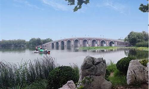 南湖公园九孔桥,南湖公园九孔桥历史
